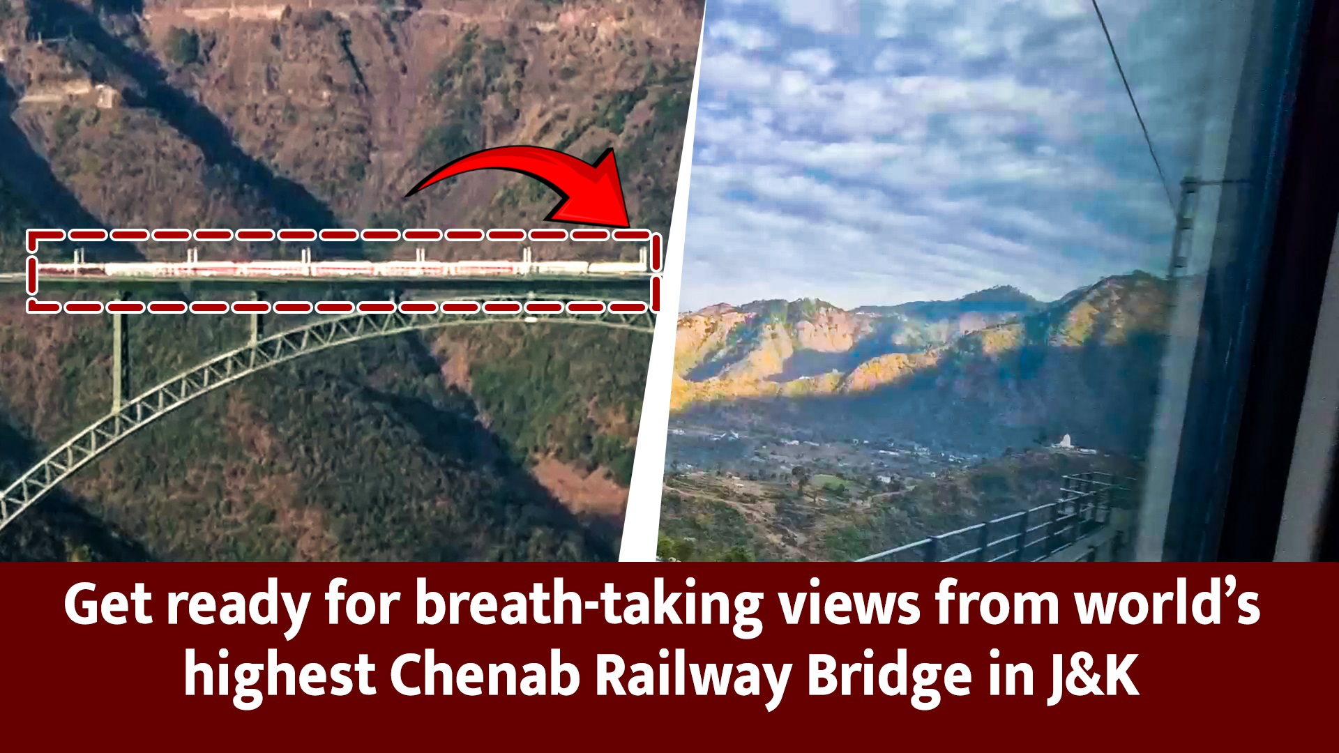 Get ready for breath-taking views from world`s highest Chenab Railway Bridge in J&K